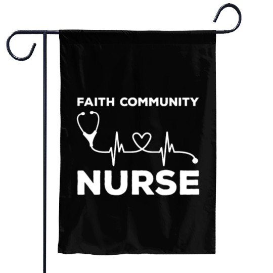 Faith Community Nurse Outfit Religious Garden Flags