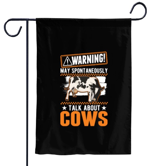 Cow Cattle Breeder Land, Farmer Cows Garden Flags