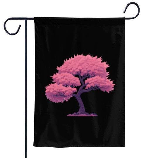 Blooming Sakura tree Garden Flags