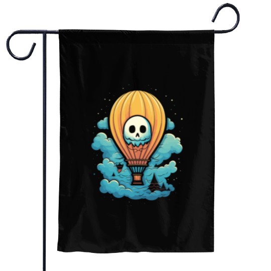 Balloon Halloween Trick Or Treat Spooky Boo Ghost Garden Flags