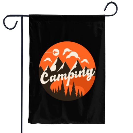 Happy Camper Camping Garden Flags