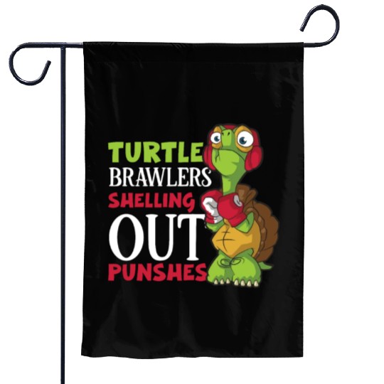 Turtle Boxing Boxing Ring Boxer Gloves Boxing Figh Garden Flags