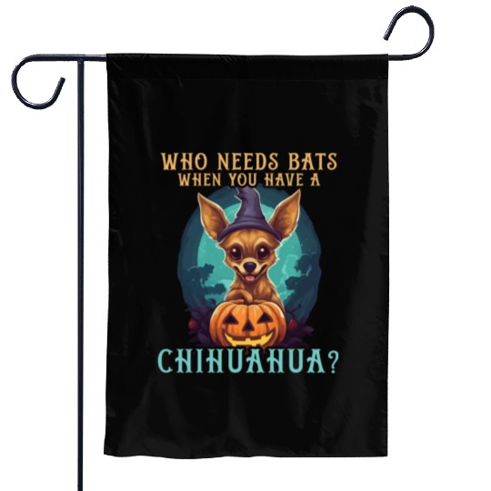 Chihuahua Halloween Puppy Trick Or Treat Dog Lover Garden Flags