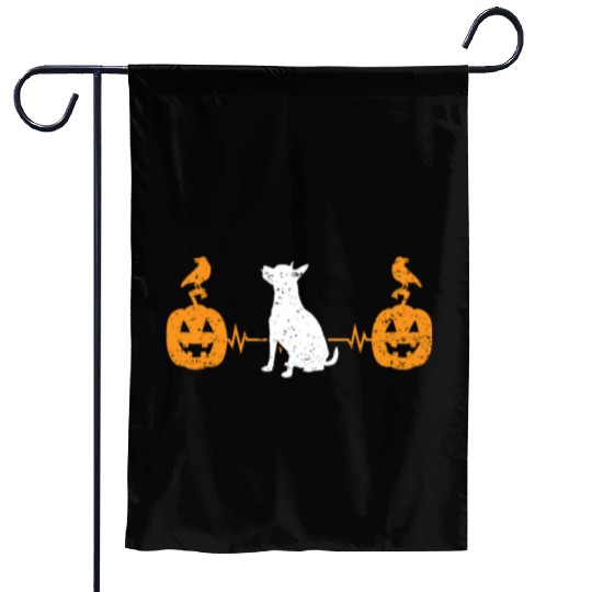 Chihuahua Halloween Puppy Trick Or Treat Dog Lover Garden Flags
