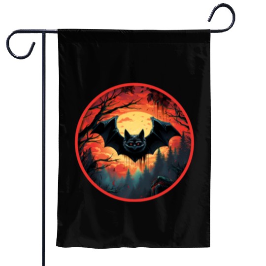 Bats Bat Fruit Bats Halloween Garden Flags