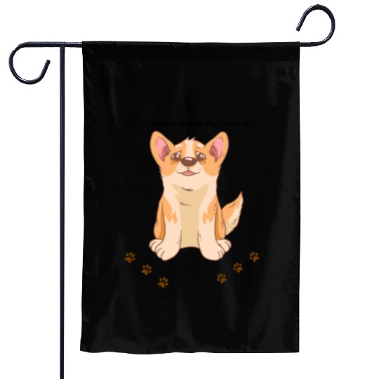 my cute dog Garden Flags