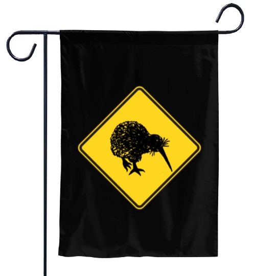 New Zealand Attention Kiwi Street Sign Camping Garden Flags
