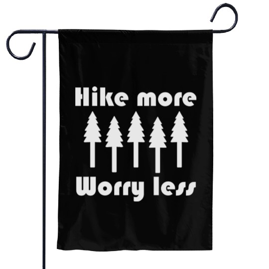 hiking, nature, outdoors, camping, adventure. Garden Flags