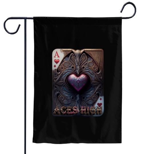 Aces High - Artistic Playing Card for Card Game En Garden Flags