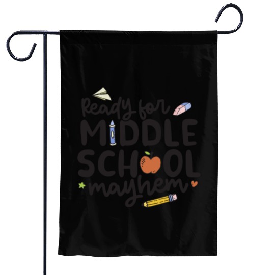 Middle School Mayhem - Funny Back to School Garden Flags