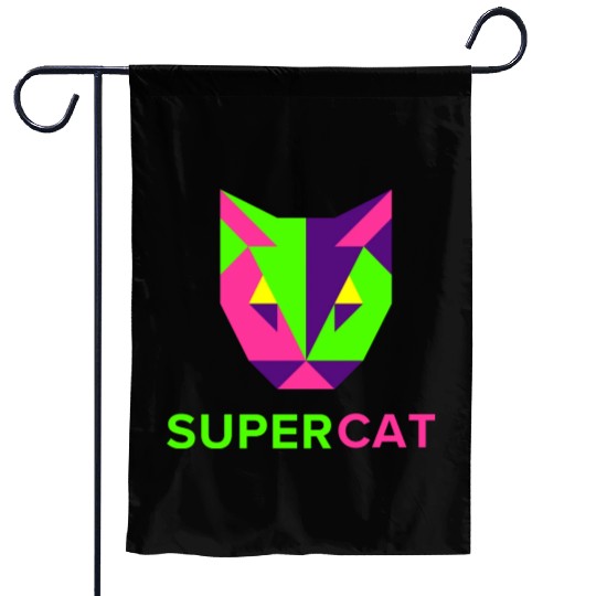 Super cat Garden Flags