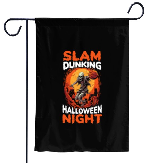 Basketball Halloween Trick Or Treat Spooky Baller Garden Flags