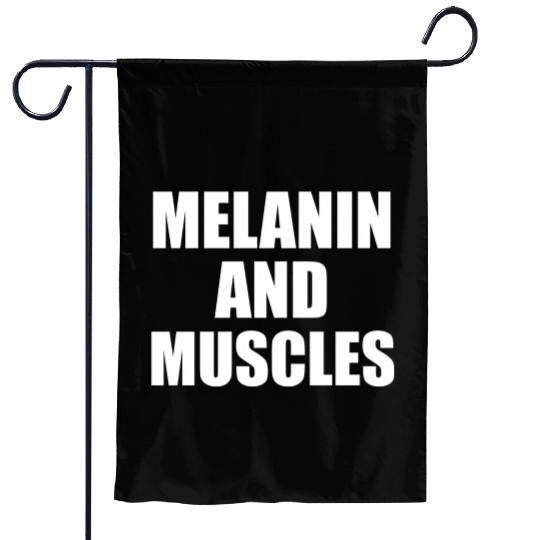 Melanin And Muscles Black Is Beautiful Workout Gym Garden Flags