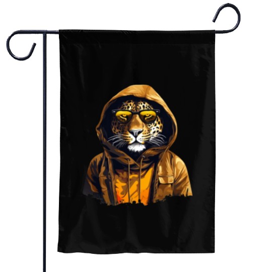Street Style African Leopard | Leopard Lovers Garden Flags
