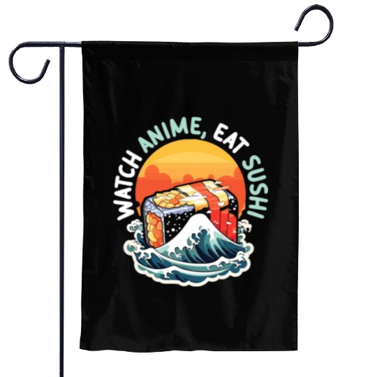 Anime Sushi Lover Nigiri Sashimi Food Manga Otaku Garden Flags