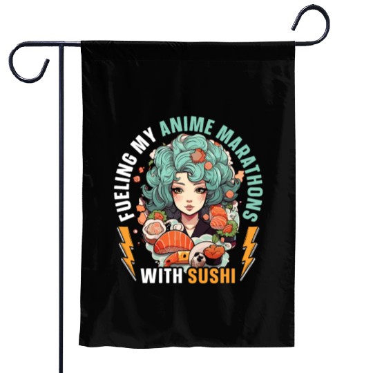 Anime Sushi Lover Nigiri Sashimi Food Manga Otaku Garden Flags