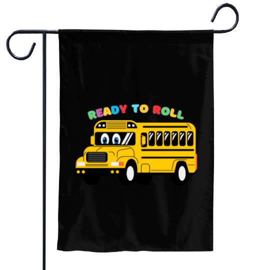 Ready to Roll School Bus Garden Flags
