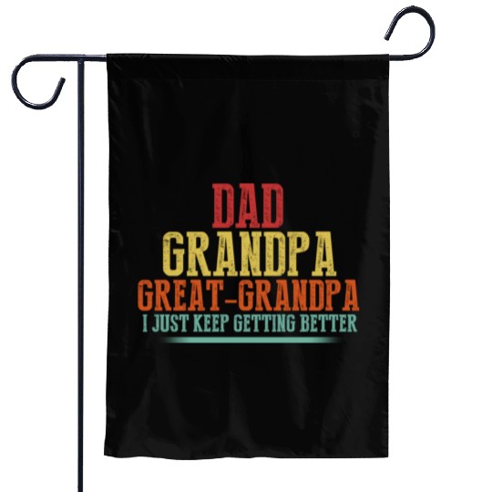 Fathers Day From Grandkids Dad Grandpa Great Garden Flags
