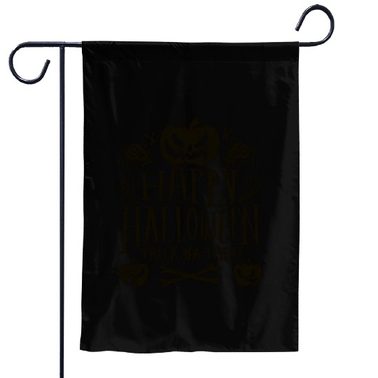 Happy Halloween Pumpkin Trick Or Treat Spider Garden Flags