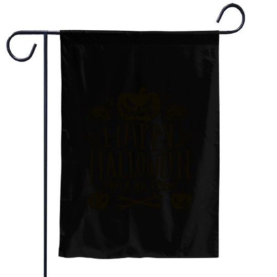 Happy Halloween Pumpkin Trick Or Treat Spider Garden Flags