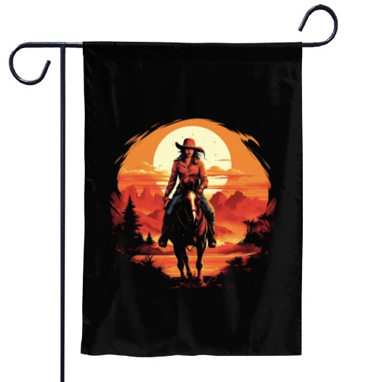 Wild West Journey Garden Flags