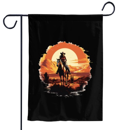 Wild West Journey Garden Flags