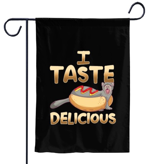 I Taste Delicious Ferret Mom Dad Funny Ferrets Garden Flags