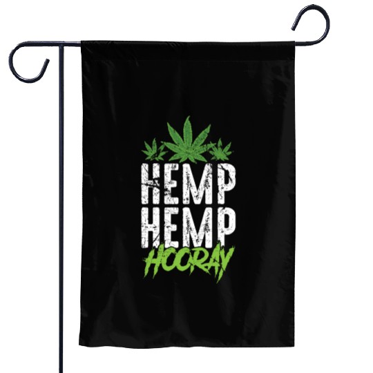 Hemp Hemp Hooray Pot Lover Garden Flags