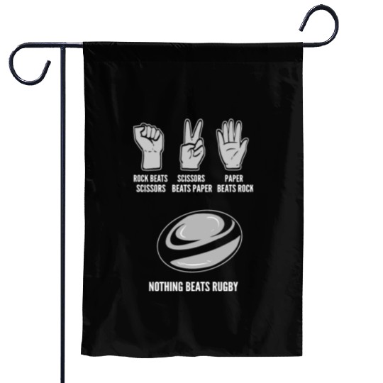 Nothing Beats Rugby Assistant Referee Gift Garden Flags