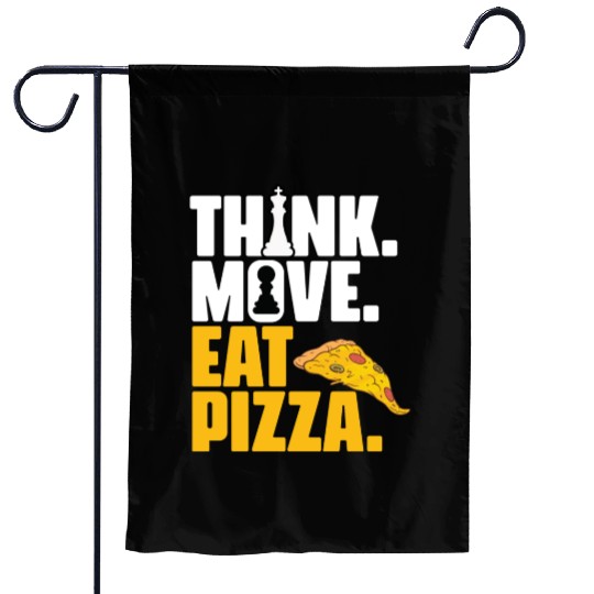 Funny Board Game Grandmaster For A Pizza Lover Garden Flags