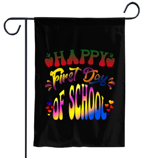 Happy Last Day Of School Teacher Student Graduatio Garden Flags
