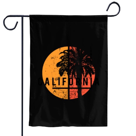 Long Beach California Cool Native Palm Tree Garden Flags