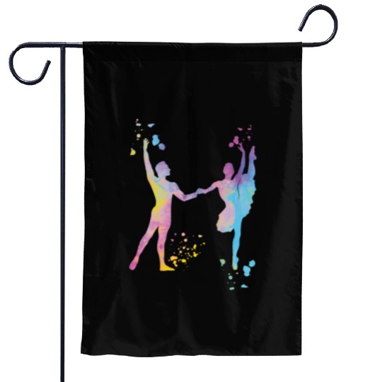 Ballet Dance Couple Woman Ballerina Garden Flags