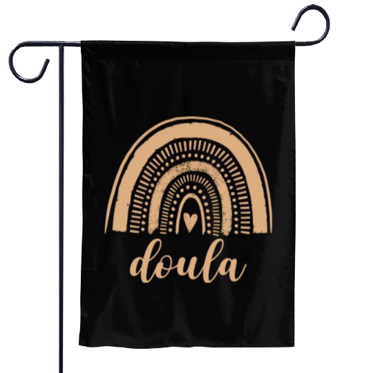 Doula Rainbow Leopard Birth Doulas Gift Garden Flags