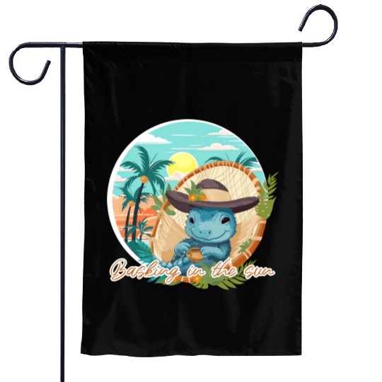 Basking In The Sun Garden Flags