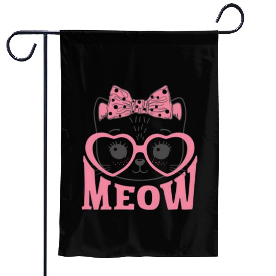 Playful Cat Whispers: Simply Meow Garden Flags