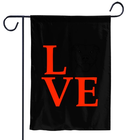 Pit Bull Love Pittie Love Garden Flags