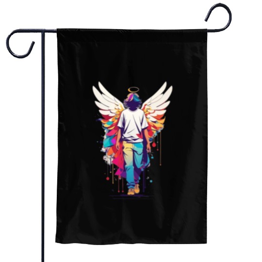 Angel with no face Garden Flags