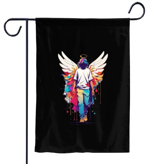 Angel with no face Garden Flags