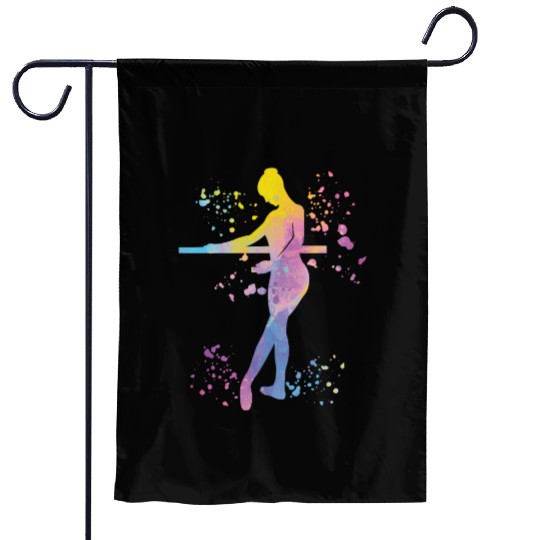 Ballet Dancer Colorsplash Ballerina Garden Flags