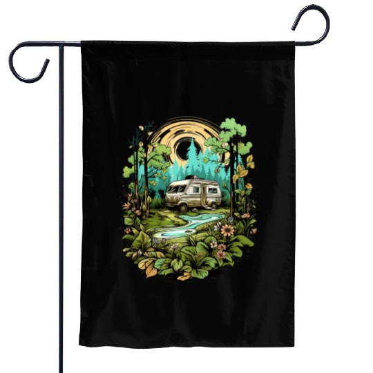 nature, freedom, independent, gift Garden Flags