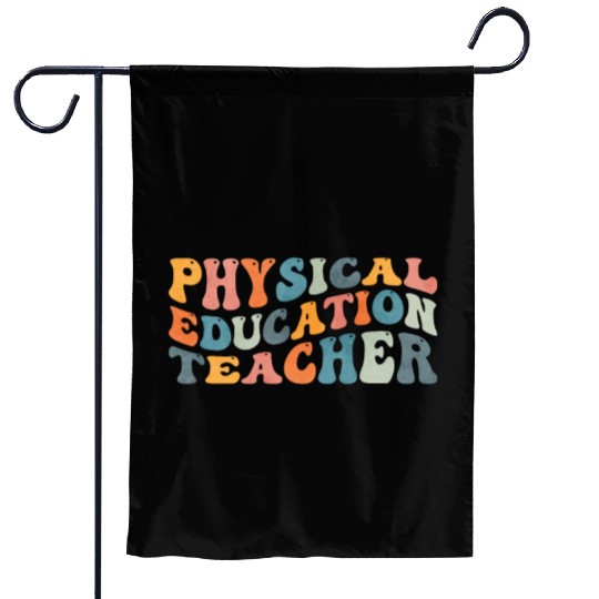 Groovy Physical Education Teacher PE Teaching Garden Flags