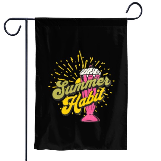 Summer Habit Garden Flags