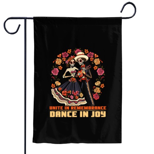 Dia De Los Muertos Sugar Skull Mexican Holiday Garden Flags