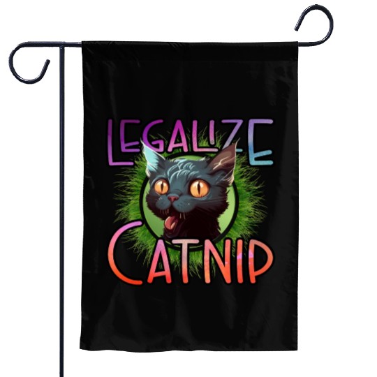 Legalize Catnip Garden Flags