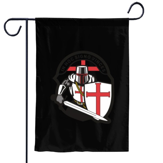 Crusader 'in Hoc Signo Vinces ' Knights Templar Garden Flags