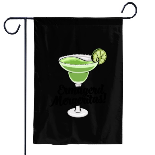 Ermagerd Margarita Garden Flags