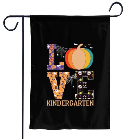 Love Pumpkin Candy Corn Halloween Love Costume Men Garden Flags