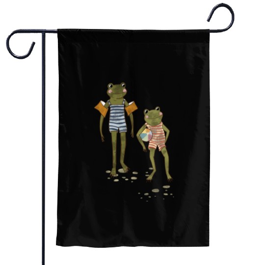 Frog Pond Friends Garden Flags