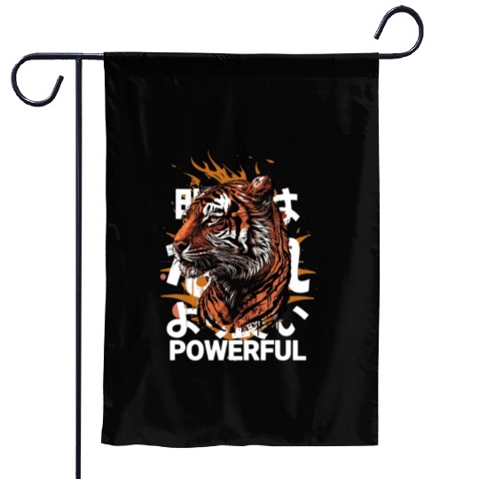 Powerful of tiger: Unique Ai tiger design Garden Flags